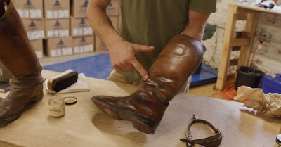 Restoring World War I Boots