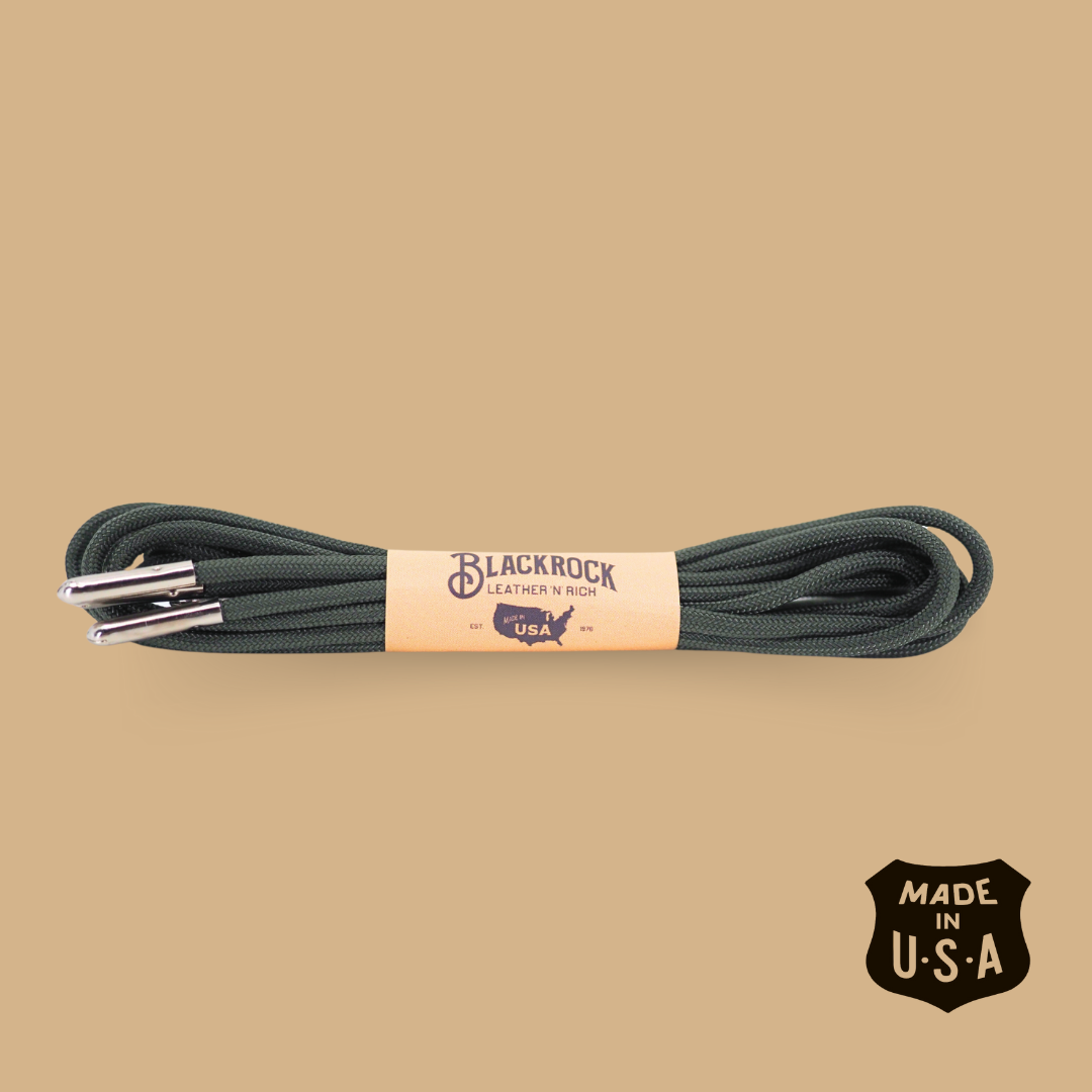 paracord boot laces made in the usa od green